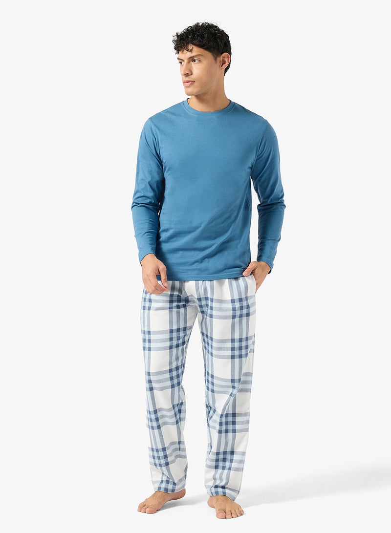 روبرت وود طقم تي شيرت وبنطلون بقصة عادية - Image 1